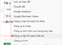 CÔNG CỤ LẬP KẾ HOẠCH TỪ KHÓA VÀ CÔNG CỤ LẬP KẾ HOẠCH HIỂN THỊ